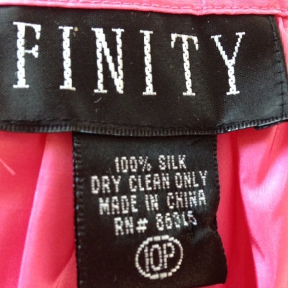 Hot Pink Silk Skirt - Picture 4 of 4